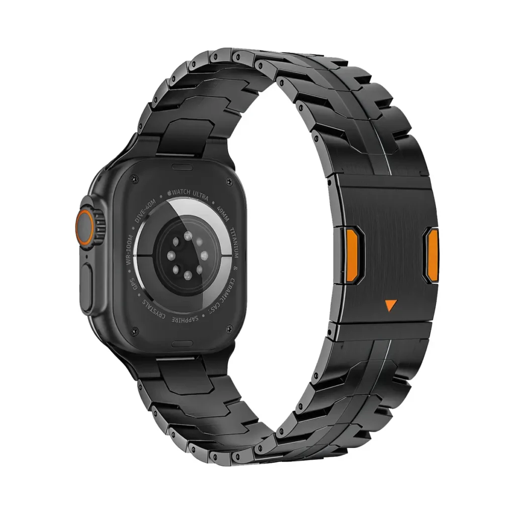 HB-10B Titanium Magnetic Watch Band HB-10B black DLC titanium magnetic Apple Watch band