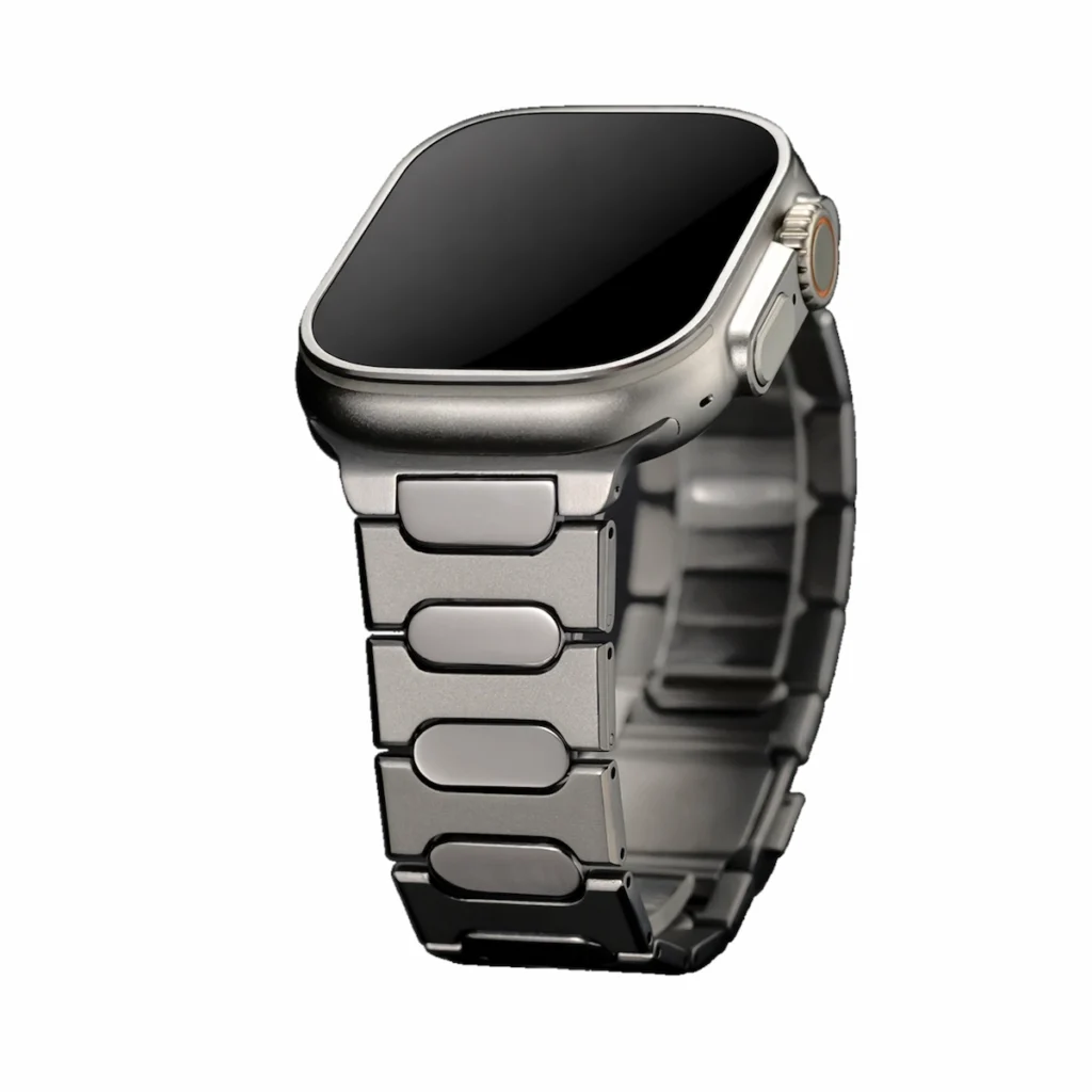 HB-13A Titanium Magnetic Watch Band hb 13a gallery 02 titanium three quarter