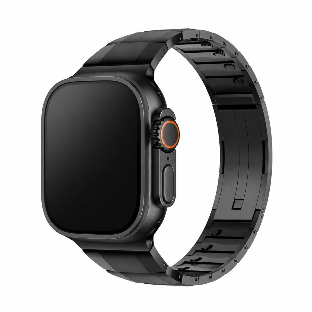 HB-23 316L Stainless Steel Watch Band hb 23 gallery 02 black three quarter
