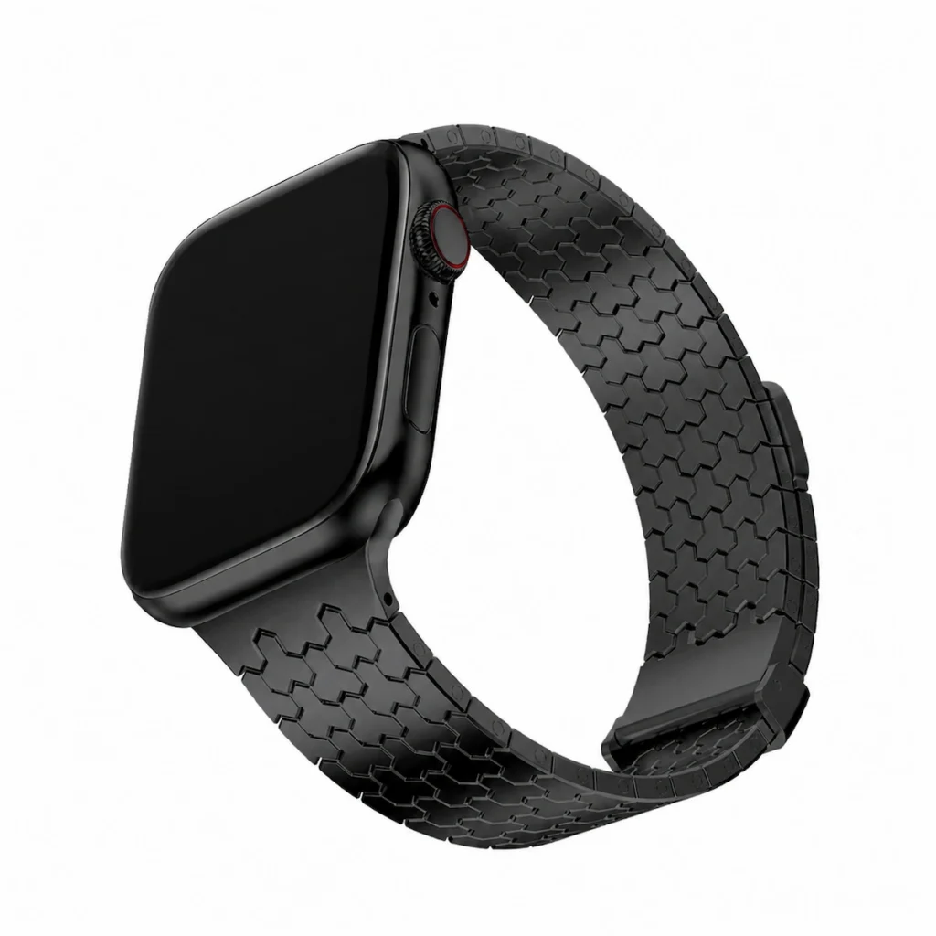 HB-25 Stainless Steel Magnetic Watch Band hb 25 gallery 03 black front