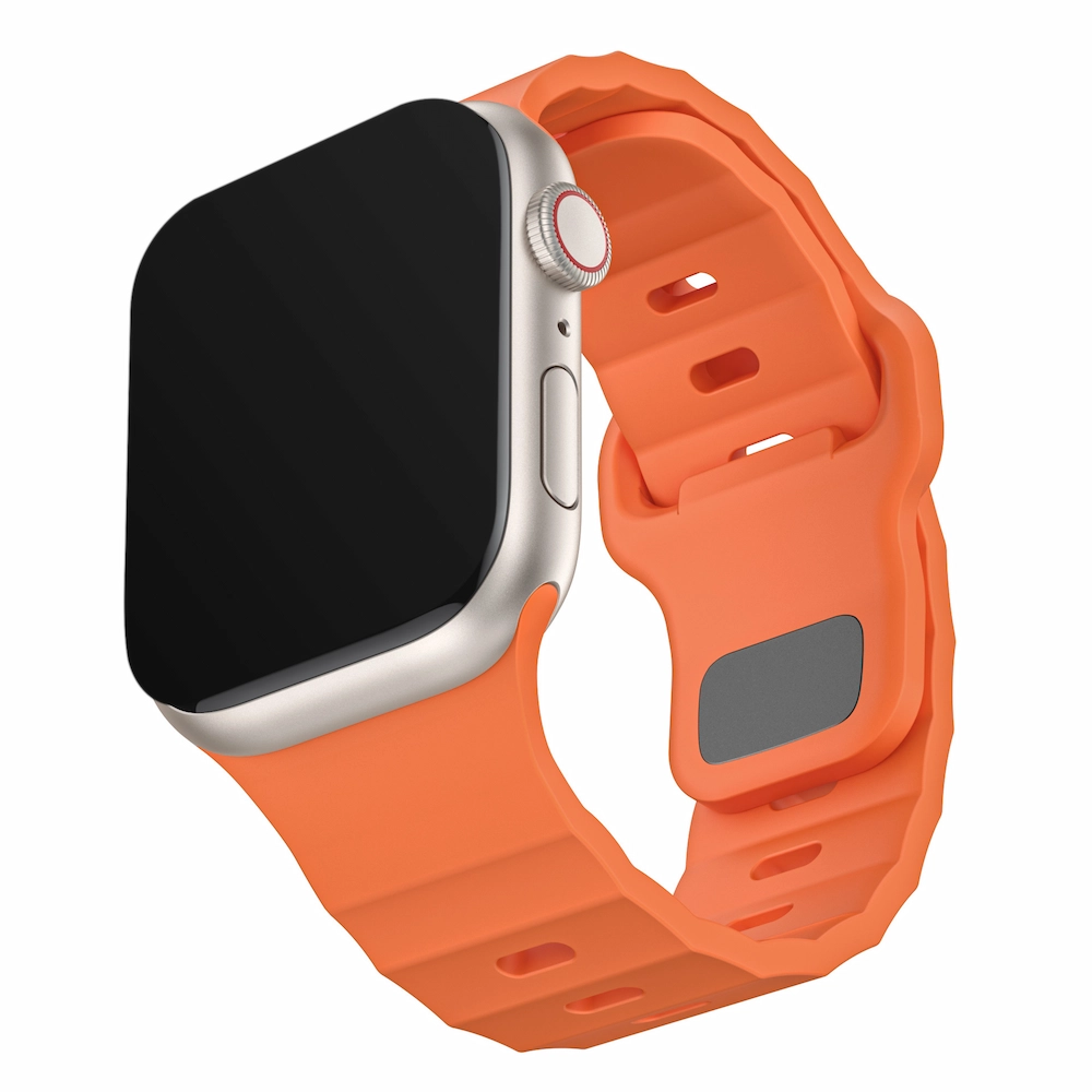 Products HB-31 orange FKM snap buckle Apple Watch band