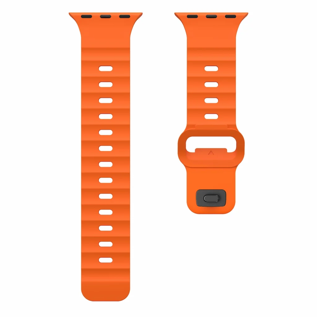 HB-31 FKM Snap Buckle Watch Band HB-31 snap buckle closure detail