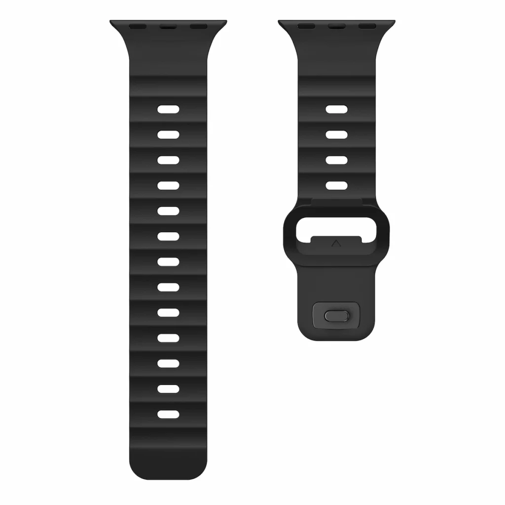 HB-31 FKM Snap Buckle Watch Band HB-31 FKM strap texture and adjustment openings