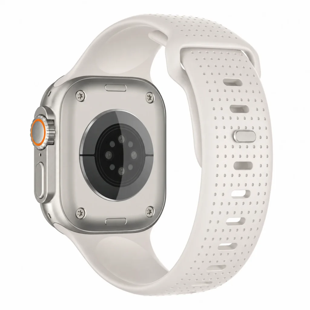 HB-33 micro-perforated FKM strap detail